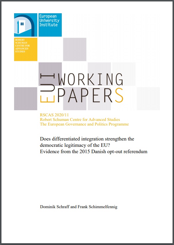 Publication cover: Dominik Schraff and Frank Schimmelfenning